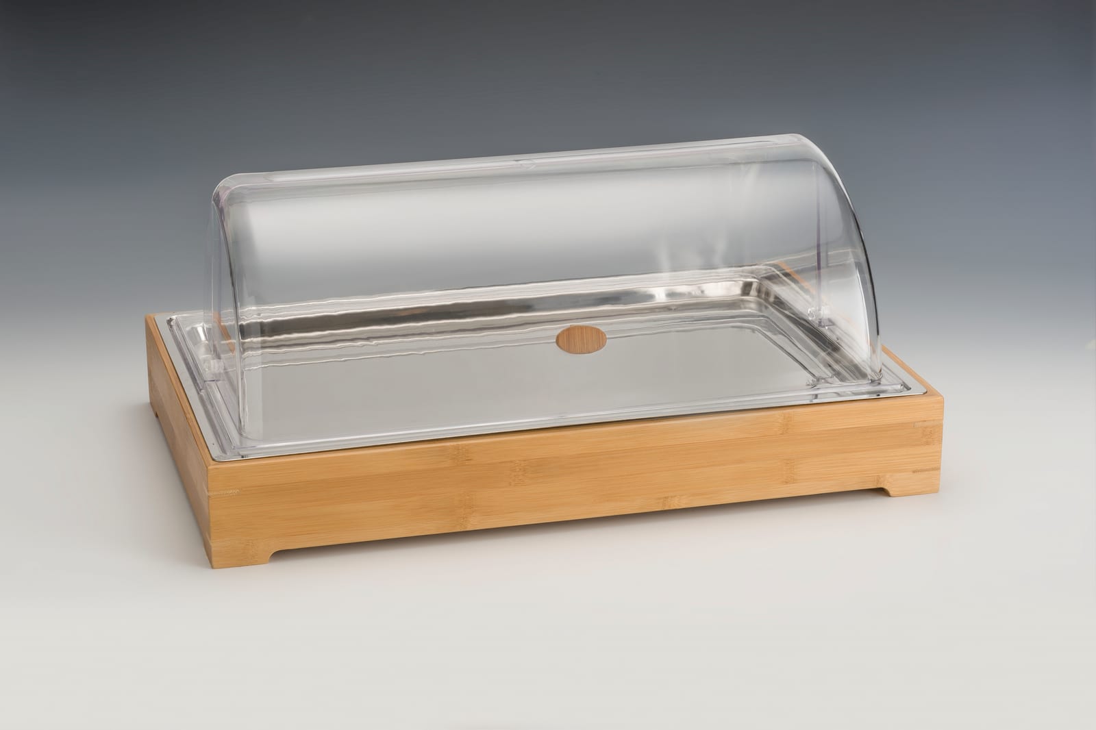 ZCP 773 — AHŞAP ALTLI POLYCARBONAT ROLLTOP KAPAKLI SOĞUTUCULU TEŞHİR 57 x 37 x H: 22 cm