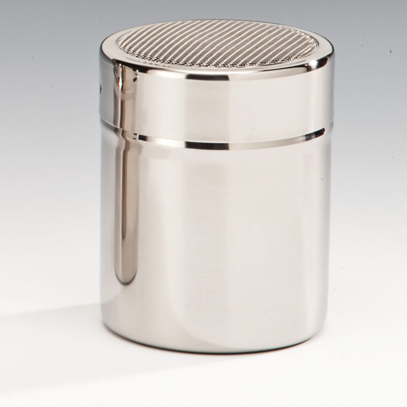 04 - 2032 C — ÇELİK PUDRA ŞEKERİ SERPİCİ / TELLİ Ø 7 x H: 9 cm