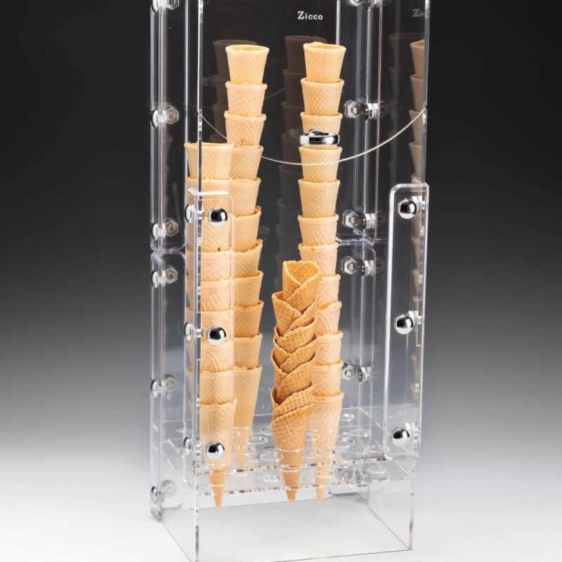ZCP 316 — AKRİLİK DONDURMA KÜLAHLIK 24,5 x 18 x H: 55 cm