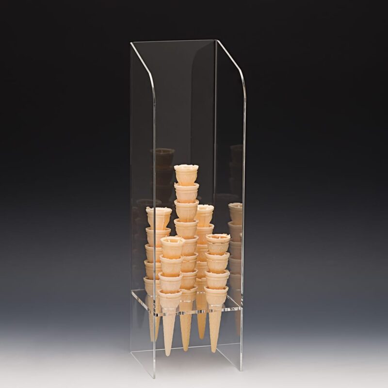 ZCP 595 — AKRİLİK DONDURMA KÜLAHLIK 14 x 14 x H: 49 cm