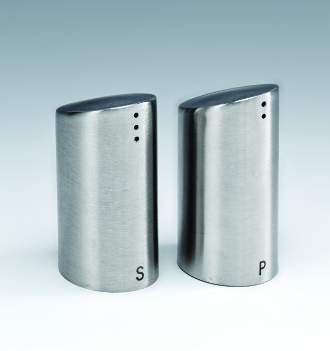 ZKC 123 — ÇELİK TUZLUK-BİBERLİK H: 8 cm